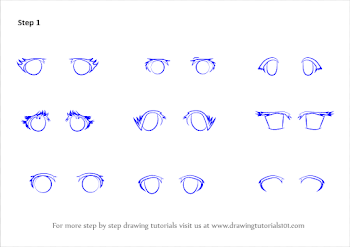 Learn How to Draw Anime Eyes - Female (Eyes) Step by Step ...