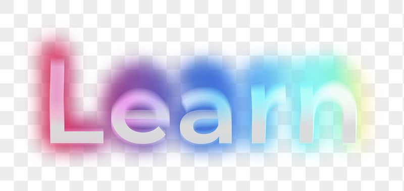 Learn png word sticker, neon | Free PNG - rawpixel