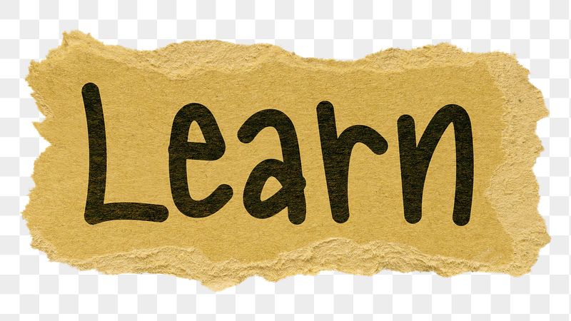 Learn png word sticker, ripped | Free PNG - rawpixel