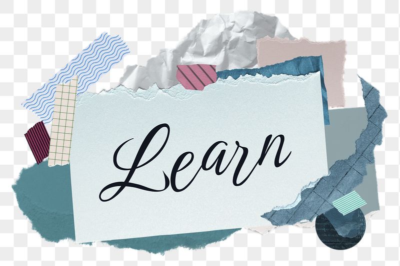 Learn png word sticker typography, | Free PNG - rawpixel