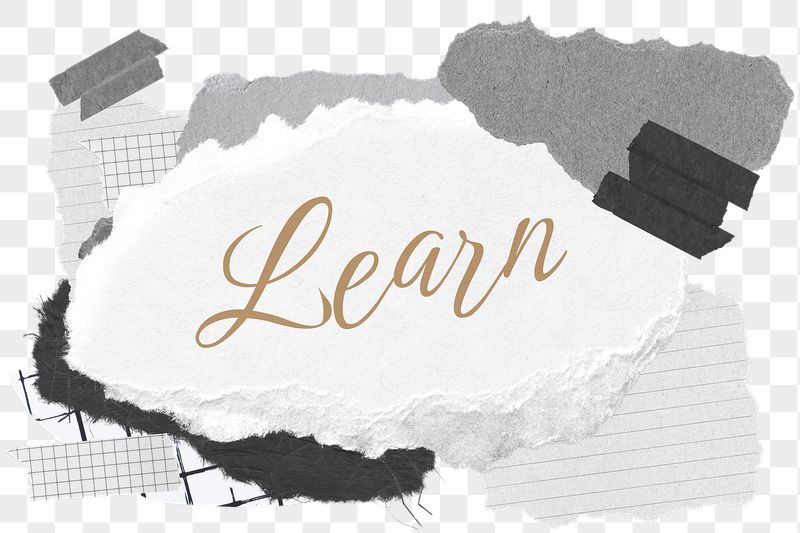 Learn png word sticker typography, | Free PNG - rawpixel
