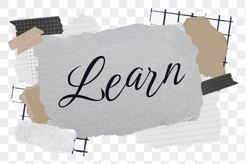 Learn png word sticker typography, | Free PNG - rawpixel