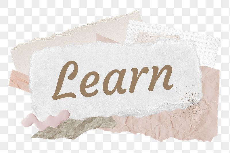 Learn png word sticker typography, | Free PNG - rawpixel