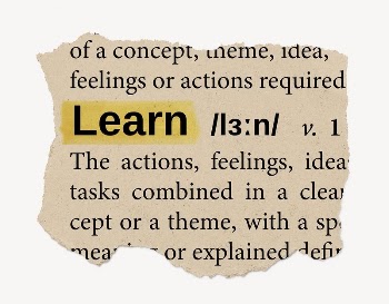 Learn ripped dictionary, editable word | Free PSD - rawpixel