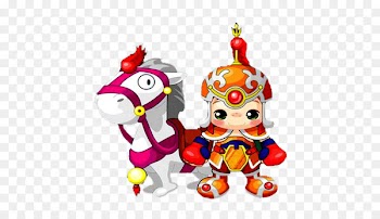 Learn to Speak Mandarin Android application package Chinese zodiac - Cartoon White Horse Soldiers 