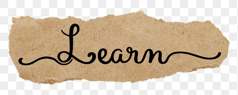 Learn word png, black calligraphy | Free PNG - rawpixel