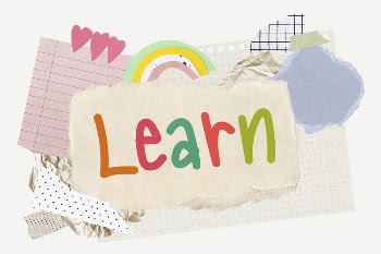 Learn word typography, aesthetic paper | Free PSD - rawpixel