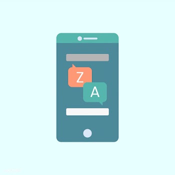 Learning app graphic on the mobile phone | Free stock vector - 251167