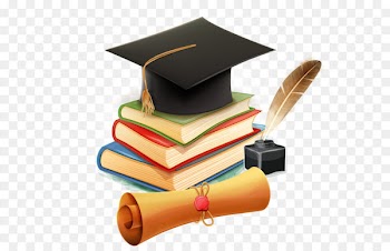 Learning Bachelor's degree - Vector school supplies 