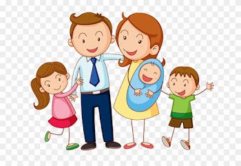 Learning Vietnamese Family Life Parent - Family Cartoon No Background