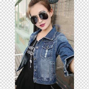 Leather jacket Outerwear Jeans Collar Neck, jeans transparent background PNG clipart