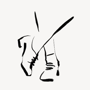 Leather shoes collage element, drawing | Free Photo - rawpixel