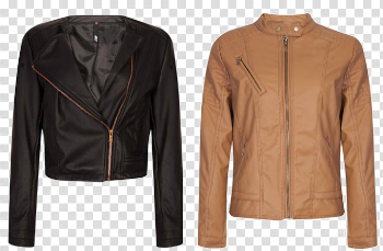 Leather Winter Coat PNG Background Image