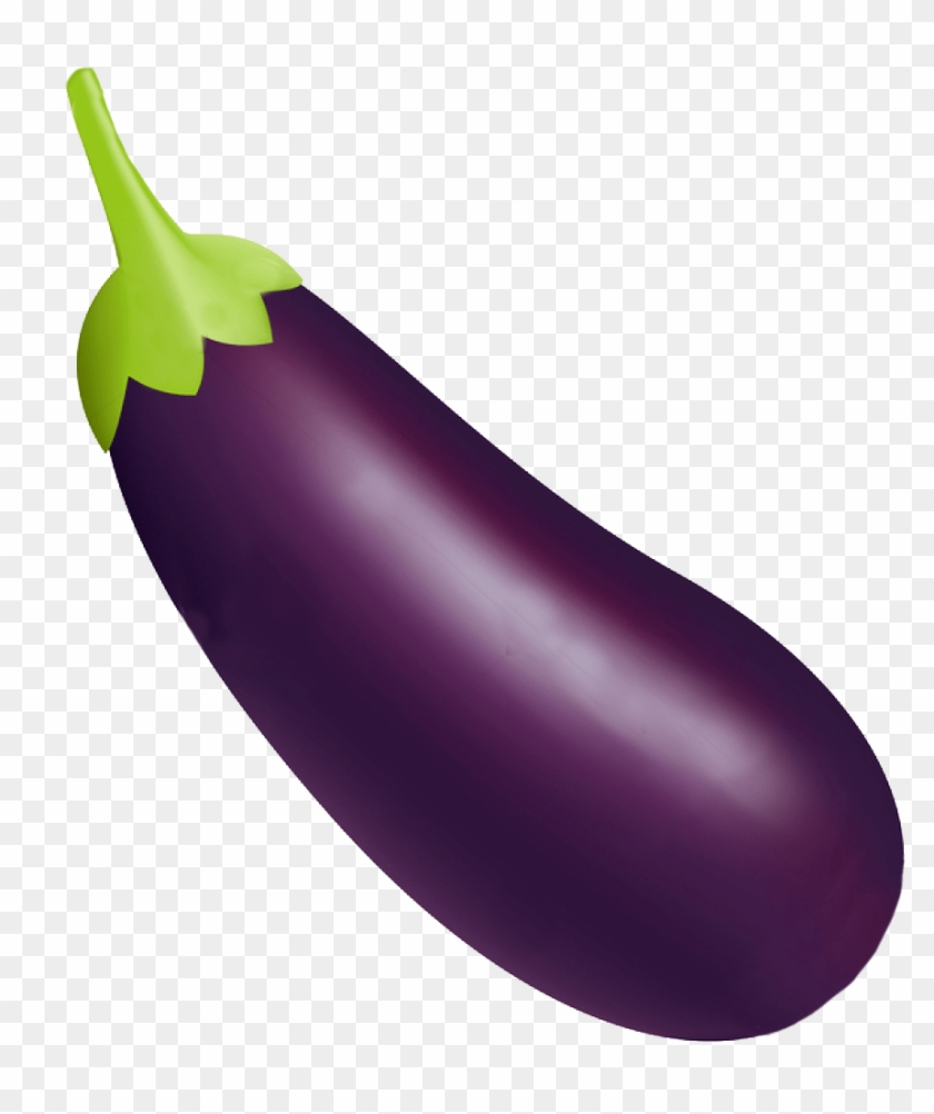 Leave - Eggplant Emoji Transparent Background