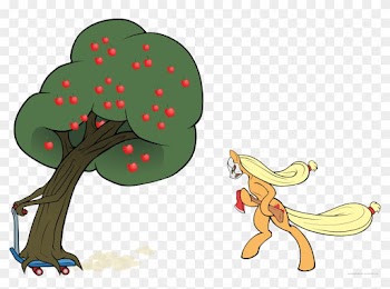 Leave No Apple Tree Unaxed By Randomlywhimsical - Mlp Apple Tree Vector