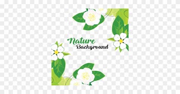 Leaves And Flowers With Nature Background, Leaves, - Evergreen Rose