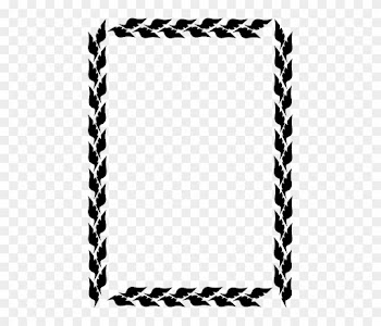Leaves Border, Frame, Leaves - Side Border Design Png