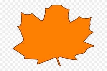Leaves Clipart Orange Leaf - Leaves Clipart Orange Leaf
