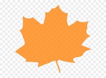 Leaves Clipart Orange Leaf - Orange Fall Leaf Clip Art