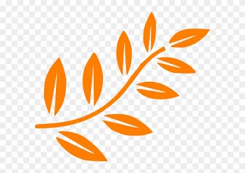 Leaves Clipart Orange Leaf - Tree Branch Clip Art