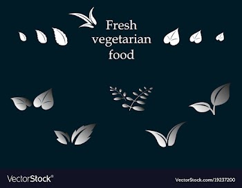 Leaves icon set isolated on background various vector image