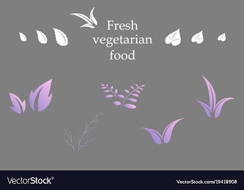 Leaves icon set isolated on background various vector image