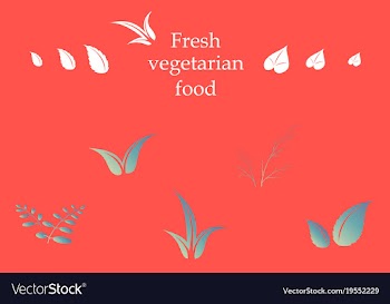 Leaves icon set isolated on background various vector image