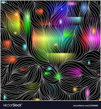 Leaves in a decorative style vector image