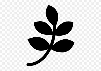 Leaves On A Branch Silhouette Vector - Leaf Icon
