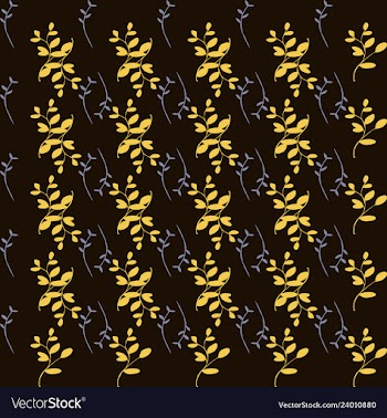 Leaves pattern endless background seamless vector image