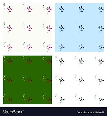 Leaves pattern endless background seamless vector image
