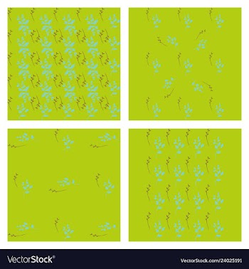 Leaves pattern endless background seamless vector image
