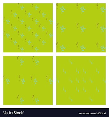 Leaves pattern endless background seamless vector image