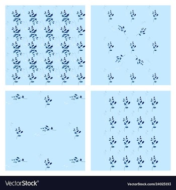 Leaves pattern endless background seamless vector image