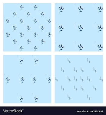 Leaves pattern endless background seamless vector image