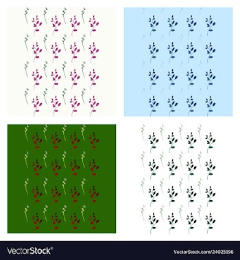 Leaves pattern endless background seamless vector image