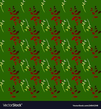 Leaves pattern endless background seamless vector image
