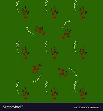 Leaves pattern endless background seamless vector image