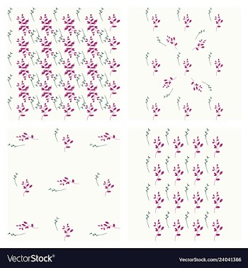 Leaves pattern endless background seamless vector image