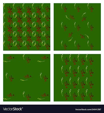 Leaves pattern endless background seamless vector image