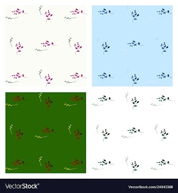 Leaves pattern endless background seamless vector image
