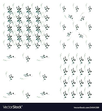 Leaves pattern endless background seamless vector image