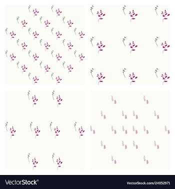 Leaves pattern endless background seamless vector image