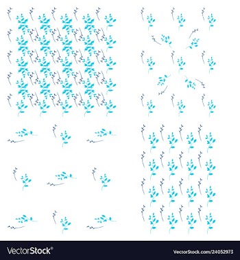 Leaves pattern endless background seamless vector image