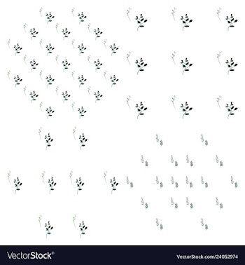 Leaves pattern endless background seamless vector image