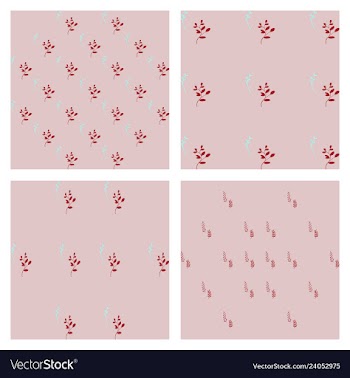 Leaves pattern endless background seamless vector image