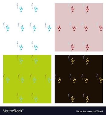 Leaves pattern endless background seamless vector image
