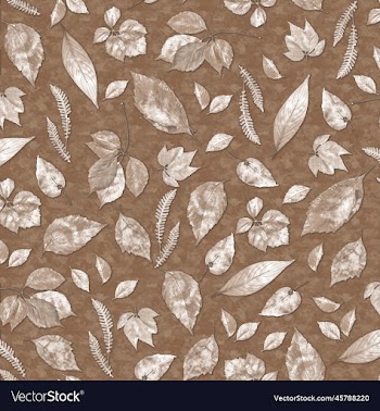 leaves with texture repeat with beige color
