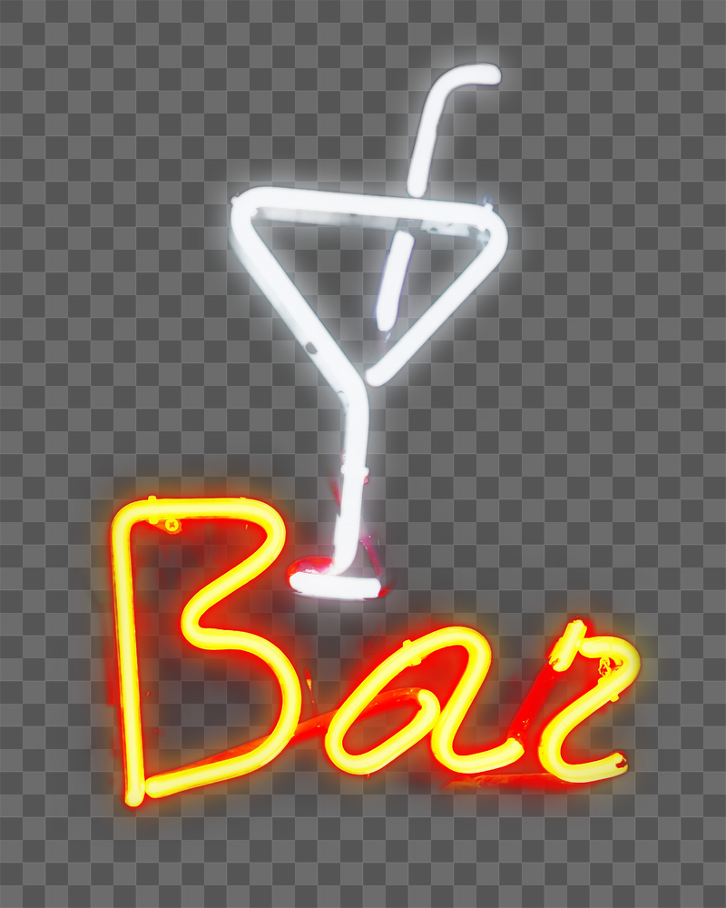 LED Bar sign png sticker, | Free PNG - rawpixel