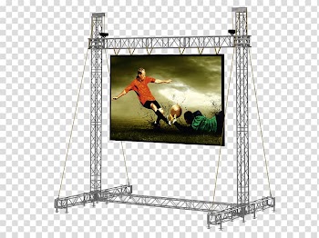 LED display Light-emitting diode Truss Frames, stereo european wind frame transparent background PNG clipart